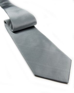 Light Color Solid Tie in Gray