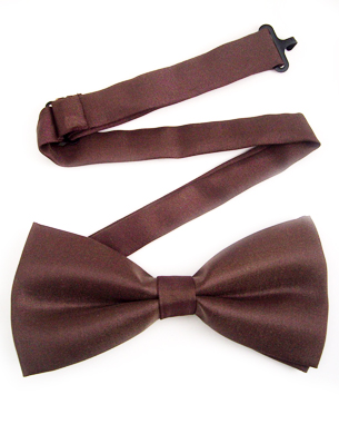 Chocolate Brown Non Silk Bowties in Chocolate Brown