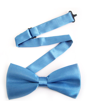 Light Blue Non Silk Bow Ties in Light Blue