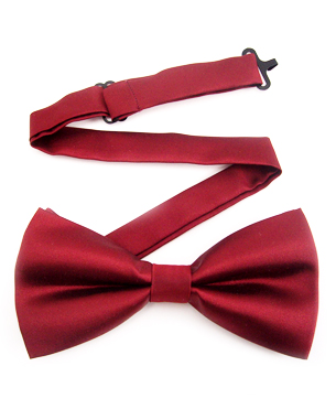 Maroon Non Silk Bowties in Maroon