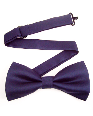 Navy Blue Non Silk Bow Ties in Navy Blue