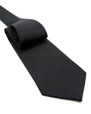 Solid Tie in Black