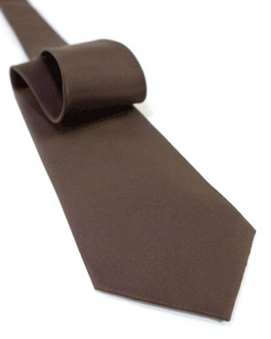 Solid Tie in Chocolate Brown