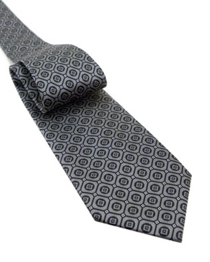 Assorted Character Tie in Gray/Black