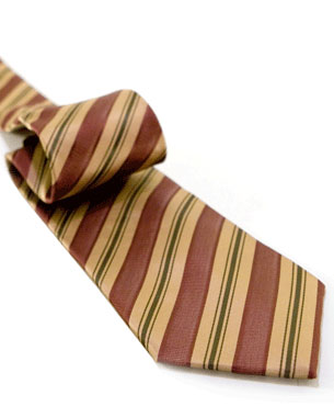 Frame Stripes And Ridged Gaps Tie in Brown/Light Brown/Chocolate Brown
