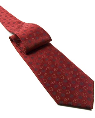 Mysterious Floral Tie in Dark Maroon/Black/Chocolate Brown/Red 