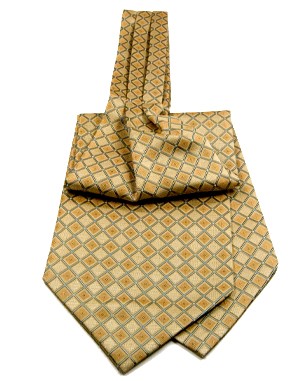 Bentley Non Silk Ascot Ties in Gold/Yellow/Black/Light Blue