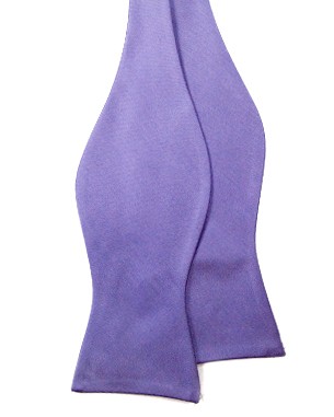 Purple Self Tie Non Silk Bow Ties in Purple