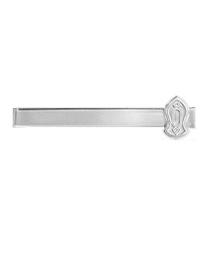 White Lines Tie Clip in White Lines