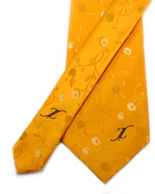 Dynamic Seasons Tie in Orange/Tan