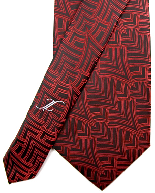 Wealthy Web Tie in Black/Red