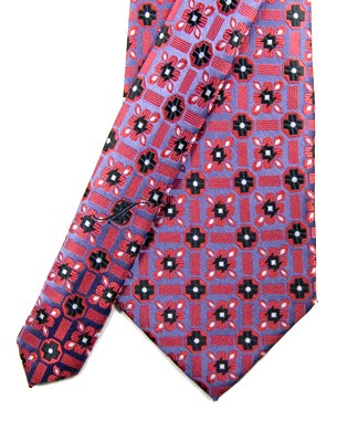 Powerful Plusses Tie in Red/Purple/Black/White