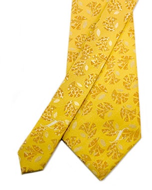 Prosperity Never Leaves Tie in Yellow/Light Orange/Gold