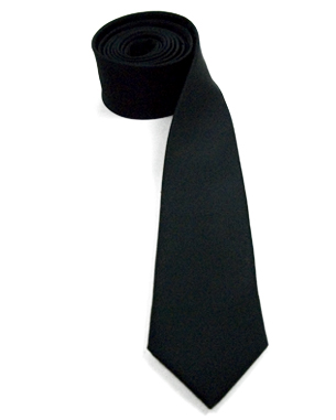 Black Skinny Ties in Black