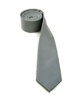 Skinny Macclesfield Ties in Black/White