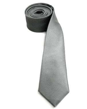 Gray Skinny Ties in Gray