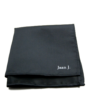 Black Pocket Squares in Black