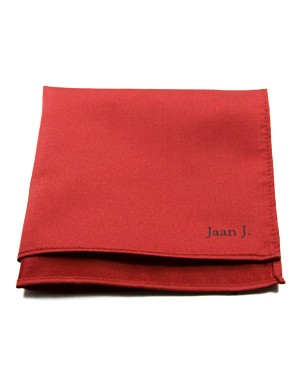 Red Pocket Squares in Red