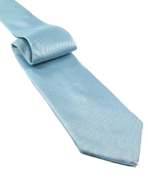 Macclesfield Tie in Light Blue/White