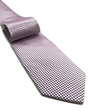 Shepherds Check Tie in Pink/Black