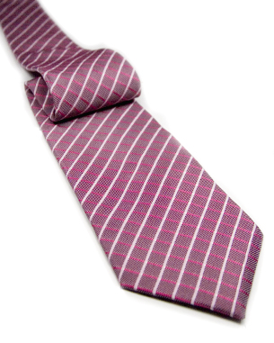 Two Colored Crisscross Tie in Dark Pink/Light Pink/Rose
