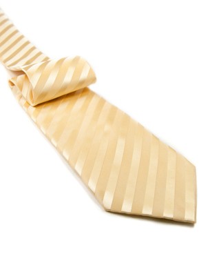 Golden Stripes Tie in Gold/Gold