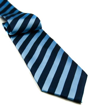 Timeless Stripes With Stripes Tie in Dark Blue/Light Blue