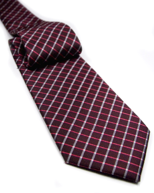 Two Colored Crisscross Tie in Black Rose/Rose/Gray/Silver