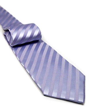 Dots To Stripes Tie in Light Purple/Lavender/Purple