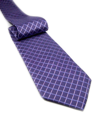 Two Colored Crisscross Tie in Dark Purple/Purple/Lavender