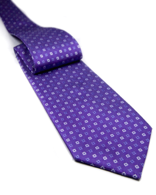 Galaxy Of Stars Tie in Purple /Silver/Lavender