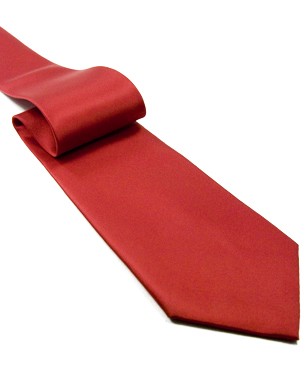 Solid Tie in Red