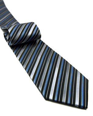 Multiplicity Of Lines Tie in Black/Gray/Light Gray/Light Blue/Yellow