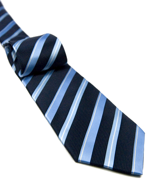 Contoured Lines Tie in Dark Blue/Light Blue/Light Yellow/Light Rose