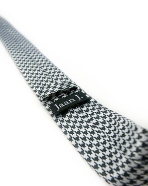 Skinny BW Classic Houndstooth Ties | Jaan J. - The Home of Non-Silk ...